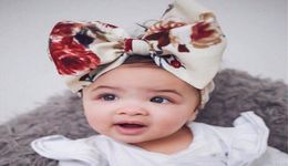 8 Colour baby hair accessories infant kids big bow tie headbands Flower Headwraps children cute princess hair bands INS 2427858