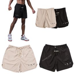 Black Apricot Shorts Men's and Women's Summer American Sports 2024 New A Word Leisure Loose Elastic High Waist Shorts Out Running Thin Pants