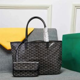 2024 Two Piece Shopping Bag Leather Tote Designer Bag With Wallet Card Holder Messenger Bag Key Coin Shoulder Purse Women Green Brown Flower Bags