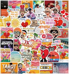 50Pcs Singer Bad Bunny Sticker Album Un Verano Sin Ti Graffiti Kids Toy Skateboard Car Motorcycle Bicycle Sticker Decals5441487