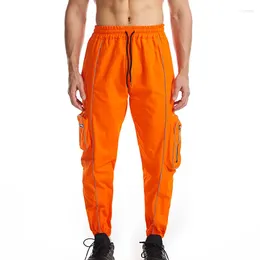 Men's Pants Outdoor Night Running Fashion Sports Basketball Men Loose Fit Jogger Cargo