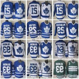 Retro Torontos Throwback Maple Leafs Hockey''nhl''29 Felix Potvin Jersey 75Th Anniversary 93 Doug Gilmour 29 Mike Palmateer 21 Borje Salming 40