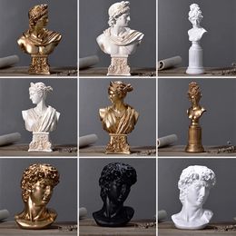 Ancient Greek goddess Apollo Figurine sculpture office decoration David head resin statue Ornaments modern home decor art gifts 240123