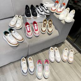 Nama Beige New Pattern Postage Canvas Rainbow Black White Women Casual Shoes Blue Pink Red Dark Navy Brown Green Shoe Lace Up