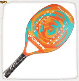 Camewin Adult Professional Full Carbon Beach Tennis Racket Soft Face Raqueta With Bag Unisex Equipment Padel Racket 2207193763679