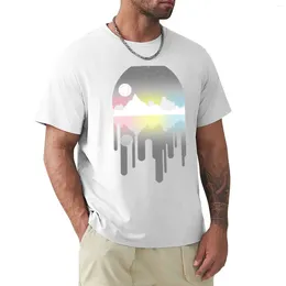 Men's Polos Subtle Demiflux Drip Landscape T-Shirt Quick-drying Funny T Shirt Long Sleeve Shirts