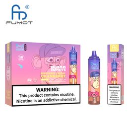 Original RandM Tornado 15000 Puffs screen indicator Fumot facotry Disposable Vape Large Capacity Multi Color Device 41 colors 25ml pod vapor