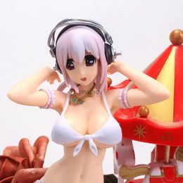 Action Toy Figures Sexy Anime Figure Nitro Super Sonic Super Sonico Libra Ver. PVC Model Toys Collection Doll Gift Accessories Car Dashboard Toy