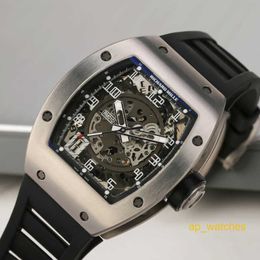 RichardMills RM010 Watches Titanium Alloy Automatic Mechanical Men's Watch RM Chronograph Sports Wristwatch FUN O9I9