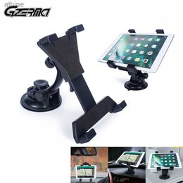 Tablet PC Stands Tablet PC Stands 360 Rotating Car Tablet Holder Stand For iPad 9.7 11 12.9 Inch Car Windshield Dashboard Mount Holder For Tablet YQ240125