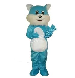 Performance Blue Cat Mascot Costume Simulation Cartoon Character Outfits Suit Adults Size Outfit Unisex Birthday Christmas Carnival Fancy Dress