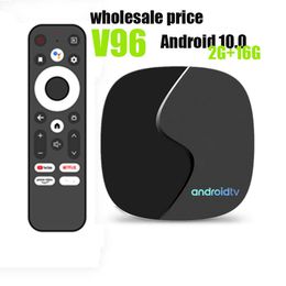 2024 Wholesale Price New V96 Android 10 TV Box H313 2G+16G 2.4+5g WiFi Android TV Box V96