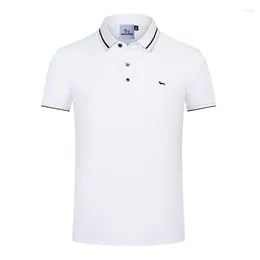 Men's Polos Summer Men Polo Shirt Short Sleeve Breathable Solid Embroidery Harmont Soft Slim Fit Small Collar Blaine Shirts