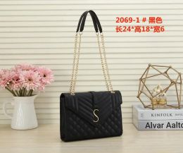 2023 HOT Handbag Shoulder Bag Brand LOULOU Y-shaped Designer Seam Leather Ladies Metal Black Clamshell Messenger Chain Bags