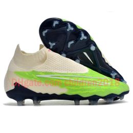 Phantom GX Elite DF FG Men Soccer Shoes Laceless Anti-clog Blast PLAYER EDITION Shadow Hyper Royal Ready Outdoor Football Cleats Size 39-45 249