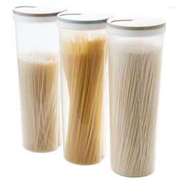 Dinnerware 3 Pack Pasta Container Spaghetti Canister Cereal Crisper Nuts Beans Grain Storage Box