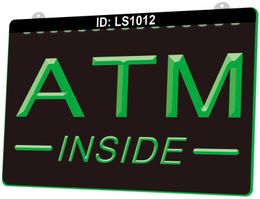 LS1012 Atm Inside Lure 3D Engraving LED Light Sign Whole Retail8006591