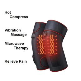 Electric Heating Knee Pad Massage Leg Musle Bone Pain Relief Vibration Massager Physiotherapy Instrument Rehabilitation 240122