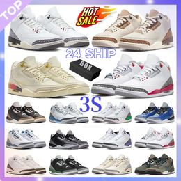 Basketball Shoes 3s Mens Trainers 3 Sneakers Women Palomino Wizards White Cement Reimagined Lucky Green Desert Elephant UNC Outdoor Jumpman s3 DHgate Big Size Black