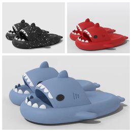 shark slide Slippers sandals mens womesn Tie Dye blue haze rainbow fashion outdoor Novelty Slippers Beach Indoor Hotel spor sneaker size 36-45