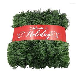 Party Decoration 1PCS 10M Christmas Garland Home Wall Door Decor Tree Ornaments Tinsel Strips With Bowknot Supplies