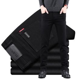 Classic Business casual Jeans men Fashion black Slim Stretch Denim Trousers Male high quality Luxury pants Clothing 240125