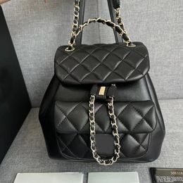 7A Designer Mini Backpack Style Duma Quilted Leather Handbags 23cm High Imitation Woman Purses with Box316Z