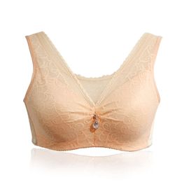 Costume Accessories 6042 Sexy Lace Underwear Mastectomy Bra with Pockets for Artificial Breast Prosthesis Woman Without Steel Ring