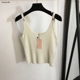 designer women luxurious vest ladies fashion Letter knitted sling high quality leisure upper garment Jan 25