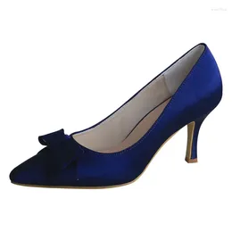 Dress Shoes Wedopus Fashion For Women 2024 Navy Blue Ladies Bridesmaid Party