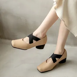 Dress Shoes Marie Janes High Heels Women Elegant Ballet Dance Spring Lolita Chunky Sandals Summer Designer Mujer Pumps Zapatos