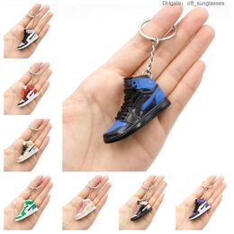 Creative Mini PVC Sneakers Keychains For Men Women Gym Sports Shoes Keychain Handbag Chain Basketball Shoe Key Holder Bulk Price 5BN7