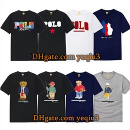 Magliette da uomo piccolo cavallo Sconti all'ingrosso T-shirt Girocollo stampato T-shirt da uomo Polo Stilista T-shirt classica Casual Cartoon Tee T-shirt di marca Promozione