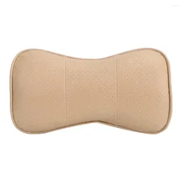 Car Organiser Beige Universal Seat Pillow Neck Rest Headrest Cushion Support Washable