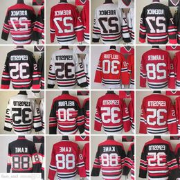 Movie CCM Vintage Ice Hockey 27 Jeremy Roenick Jerseys Stitched 35 Tony Esposito 88 Patrick Kane 30 Ed Belfour 28 Steve Larmer Jersey Bl 37