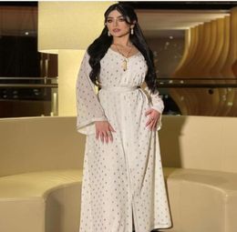 Casual Dresses Fashion Muslim Dubai Abaya Dress For Women Purple Polka Dot Gold Stamp Arabic Djellaba Moroccan Kaftan Turkey Islam9787903