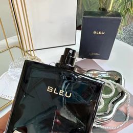 Newest designer 100ml glass bottle perfume men's Blue gold incense parfum fragrance Cologne perfume EAU DE PARFUM