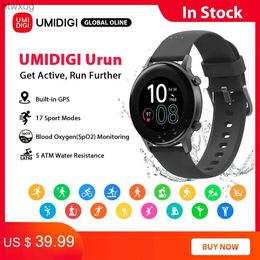 Smart Watches UMIDIGI Urun Smartwatch GPS IP68 Waterproof Band 1.1 Color Heart Rate Sleep Monitoring Sport Smart Clock For Android Watch YQ240125