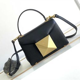 Luxury Evening Bag 12A Sheepskin Handbag Genuine Leather Chain Bag Large Willow Nail Brass Cross Shoulder Womens Bag Fashionable One Shoulder Bag