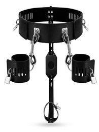 New Fetish Bondage Harness Lockable Belt Hand Cuffs Cock Cage Strapon Sex Products Sex Toys for Couples7519498
