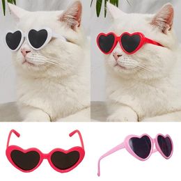 Dog Apparel Glasses For A Cat Pet Product Goods Animals Accessories Cool Funny The Kitten Lenses Po Props Heart-shaped Sunglasses