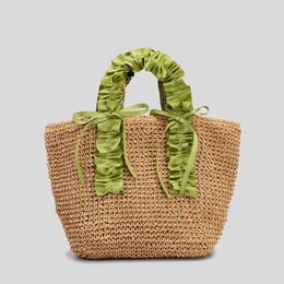 Evening Bags 2024 Woven Beach Bag - Stylish And Versatile Tote For Casual Getaways Countryside