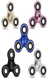 Hot Tri Hand Spinner Fingertips Gyro Spanning Top Triangle Colourful Toy Stress Hand Spinner Cube Gifts for Kids Adults8856348