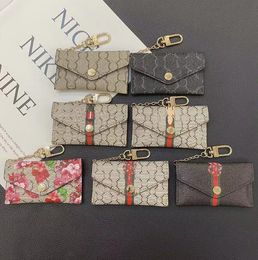Womens Key Coin Purse Designers KEY POUCH POCHETTE CLES Key Ring Credit Card Holder Luxury Leather Keychains Bags