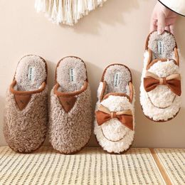 Slippers Women Men Autumn Winter Spring Girl Home Non-slip Soft Warm House Indoor Bedroom Lovers Floor Shoes