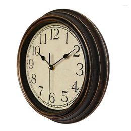 Wall Clocks 12 Inch Silent Retro Clock Quartz Decorative Table Dial Battery Non-Ticking Digital For Bedroom