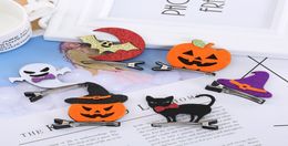 6 Styles Ins Cute Girl Hair Accessory Barrettes All Different Halloween Decoration Accessories kids Jewellery Cosplay Party Gift Cli5707160