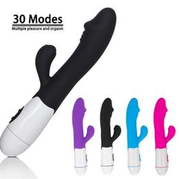 Female 30 Frequency Sex Toys Products Silicone Simulation Vibrator G-point Shock Stick Masturbation Massager Adult Fun 231129