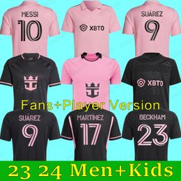 2023 2024 SUAREZ MesSIS Miami Soccer Jerseys CF MARTINEZ Matuidi HIGUAIN CAMPANA YEDLIN TAYLOR MLS 23 24 football shirt men kids kits Player Fans version adultS