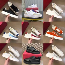 Designer casual Shoes Grained GancioLeather Luxury Party Dress Ultra-light Rubber Sole Mens womens feragamos n7hT#